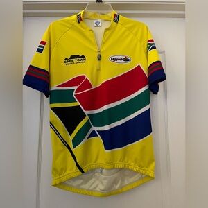 Rare RAPID SPORT CAPE TOWN SOUTH AFRICA 1/4 ZIPPER CYCLING JERSEY  LARGE